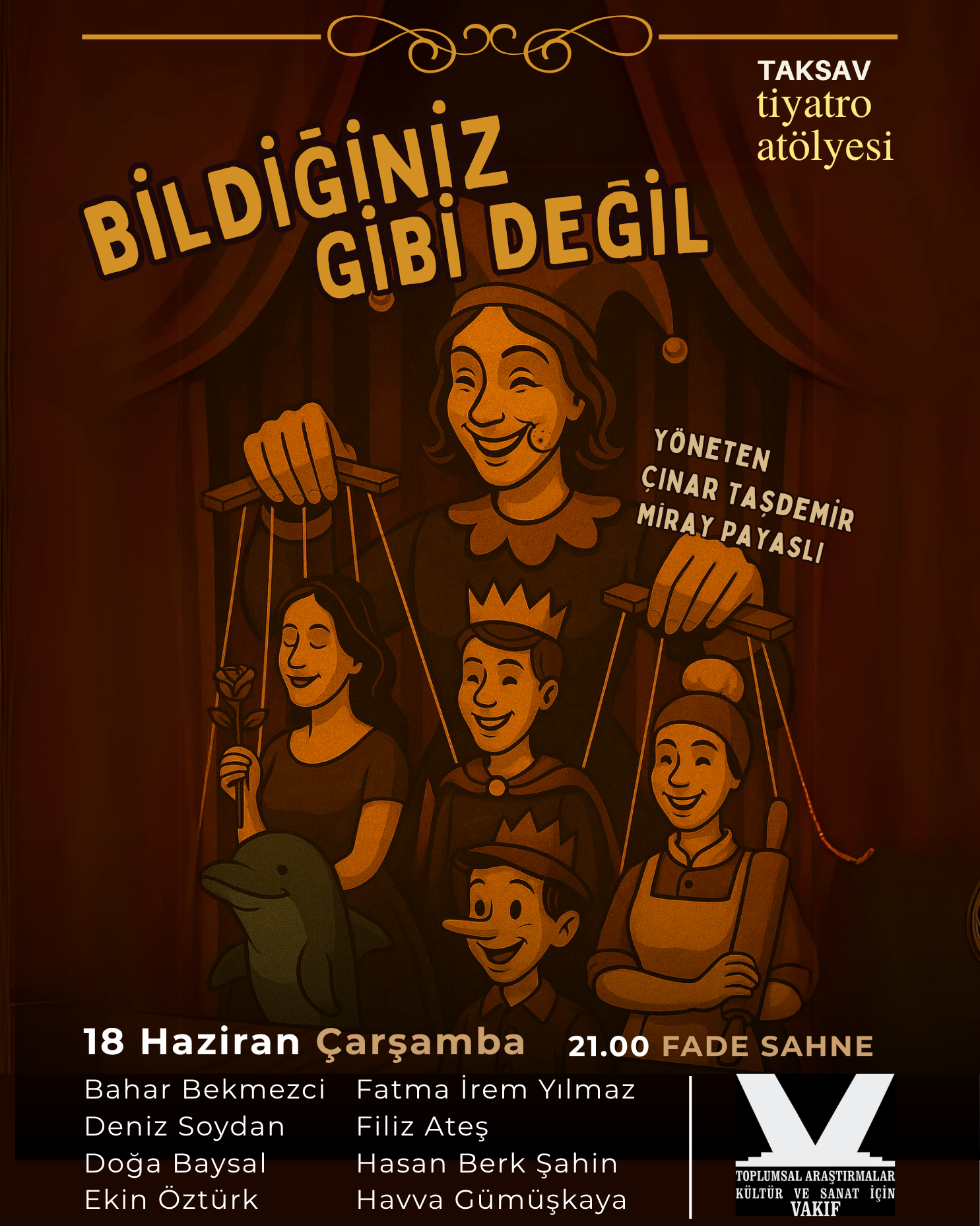 TAKSA Tiyatro Atölyesi Sahne Alıyor